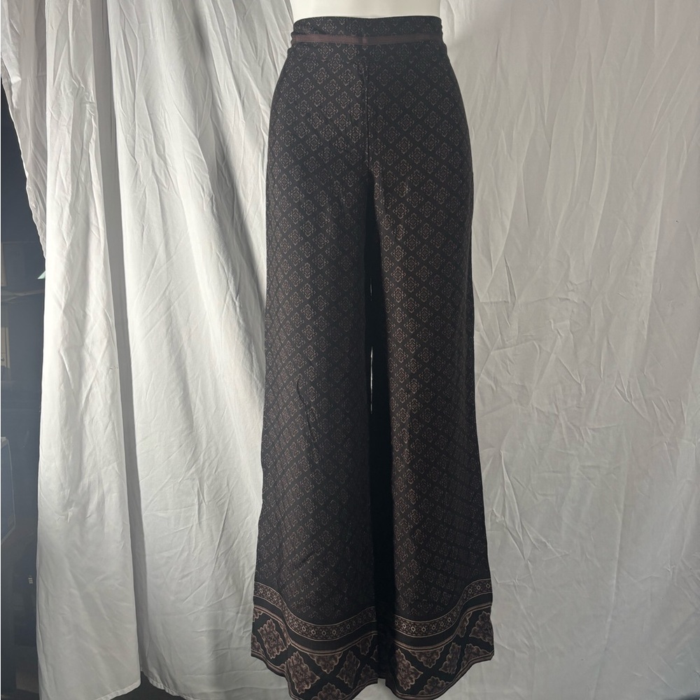 White House Black Market Black Wide Leg Pants